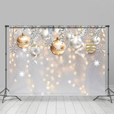 Lofaris Glitter Bokeh Halos Ball Christmas Backdrop for Winter